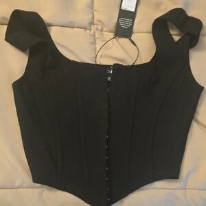 Black Women's Corset Top
